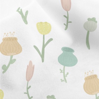 Cute And Lovely Flowers Micro Fleece