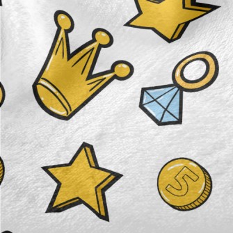 Bright Golden Crown Minky