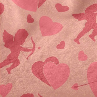 Pink Silhouette Of Love Angel Minky