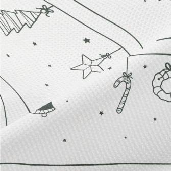 Christmas Pattern With Simple  Piqué