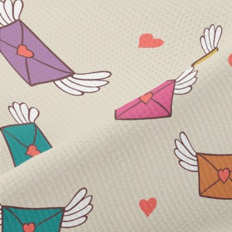 Love Envelope With Wings Sprea Piqué