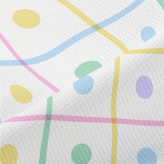 Colorful Polka Dot Pattern Piqué