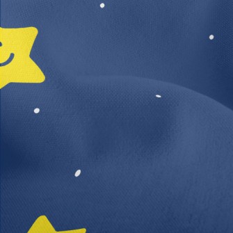 Cute Glowing Little Stars Lightweight Performance Linen