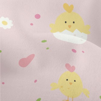 Cute Round Little Chicken Lightweight Performance Linen
