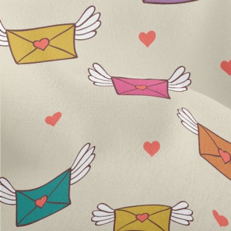 Love Envelope With Wings Sprea Lightweight Performance Linen
