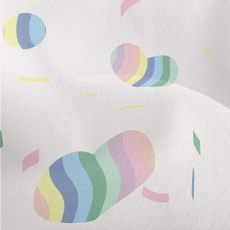 Colorful Hand Drawn Love Heart Lightweight Performance Linen