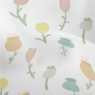 Cute And Lovely Flowers Lightweight Performance Linen