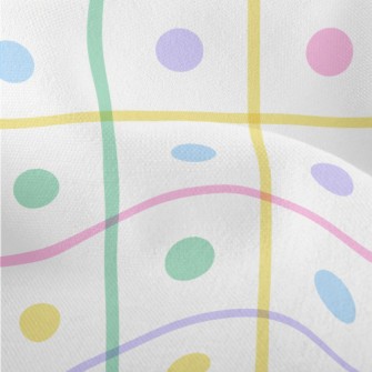 Colorful Polka Dot Pattern Lightweight Performance Linen