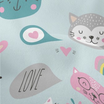 Cute Cats Lightweight Performance Linen