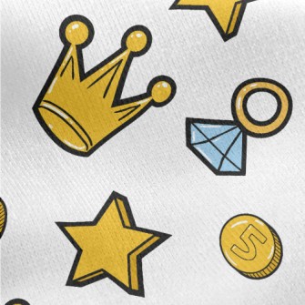 Bright Golden Crown Jersey Backed Fleece