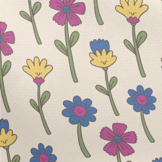 Cute Silly Flowers Pongee