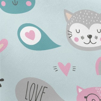 Cute Cats Pongee