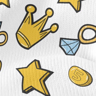 Bright Golden Crown Stretch Jersey