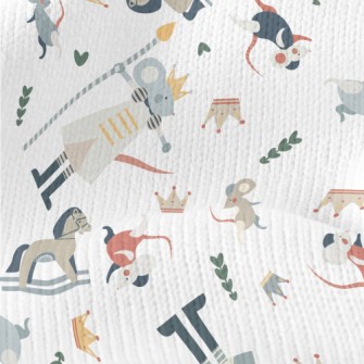 Color Block Cute Mouse Prince Stretch Jersey