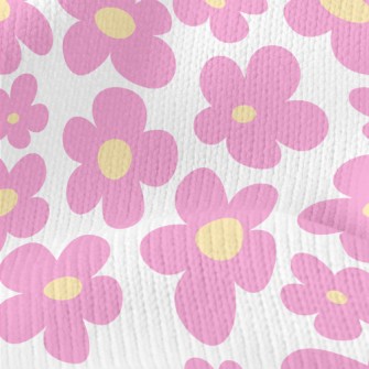 Huge Pink Flowers Stretch Jersey