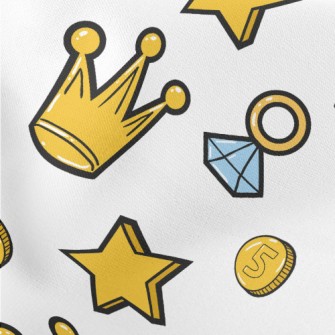 Bright Golden Crown Lightweight Cotton Poplin