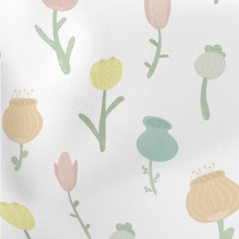 Cute And Lovely Flowers Lightweight Cotton Poplin