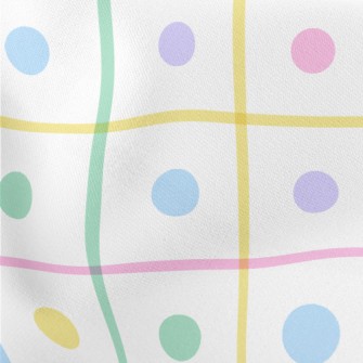 Colorful Polka Dot Pattern Lightweight Cotton Poplin