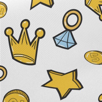 Bright Golden Crown Midweight Cotton Poplin