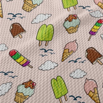 Cold And Sweet Ice Cream Birdseye Piqué