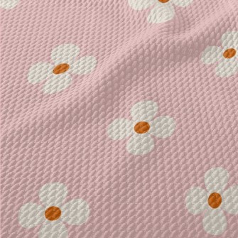 Simple And Neat Flowers Birdseye Piqué