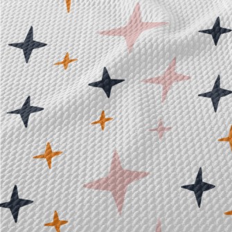 Stars Of Different Sizes Birdseye Piqué