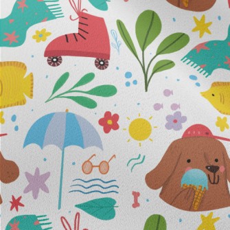 Dog Holding Ice Cream Chiffon