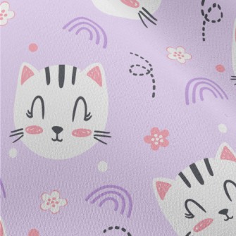 Happy Cute Smiling Cat Chiffon