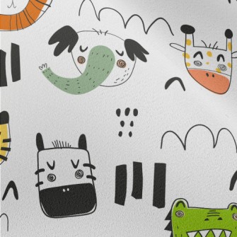 Simple Sleeping Animals Chiffon