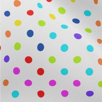 Brightly Colored Dots Chiffon