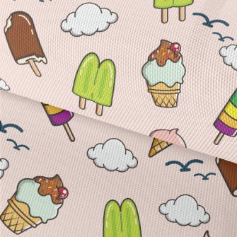 Cold And Sweet Ice Cream Waterproof Oxford