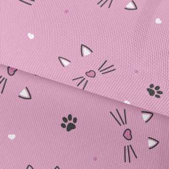 Cute Loving Cat Face Waterproof Oxford