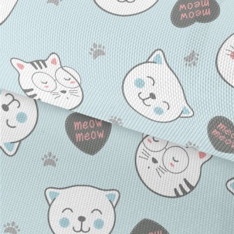 Cute Cats In Different Shapes Waterproof Oxford