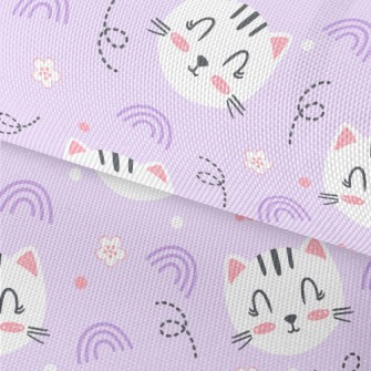 Happy Cute Smiling Cat Waterproof Oxford