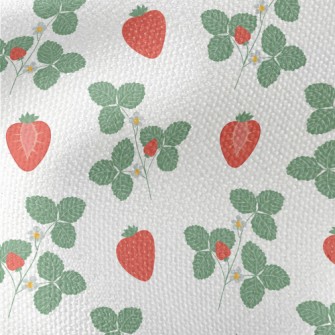 Plants Bearing Fresh Strawberr Waterproof Canvas
