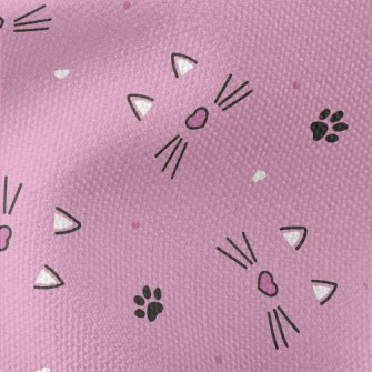 Cute Loving Cat Face Waterproof Canvas