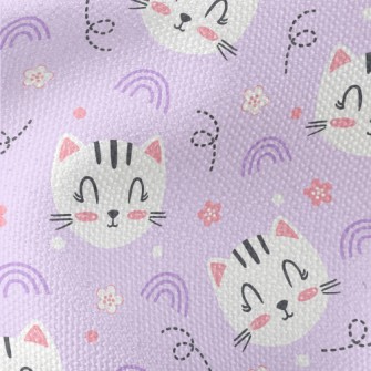 Happy Cute Smiling Cat Waterproof Canvas