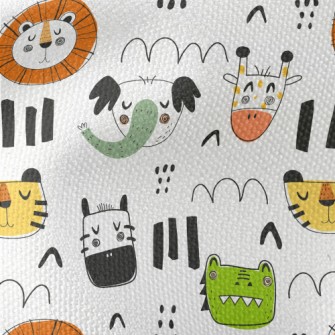 Simple Sleeping Animals Waterproof Canvas