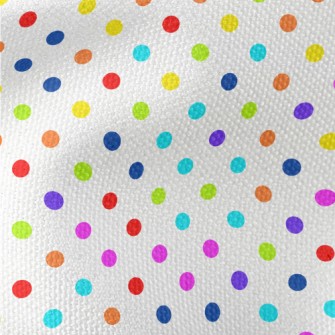 Brightly Colored Dots Waterproof Canvas
