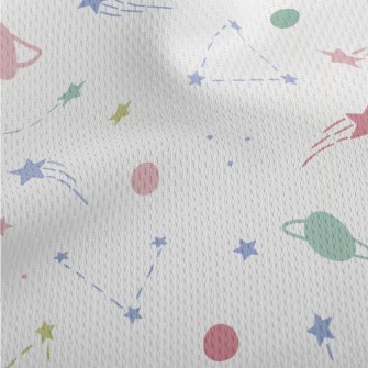 Cute Silhouette Of Cosmic Star Athletic Mesh Flat Back