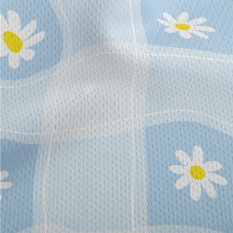 Beautiful Water Blue Flower Pl Athletic Mesh Flat Back