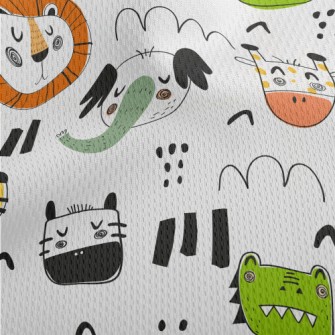 Simple Sleeping Animals Athletic Mesh Flat Back