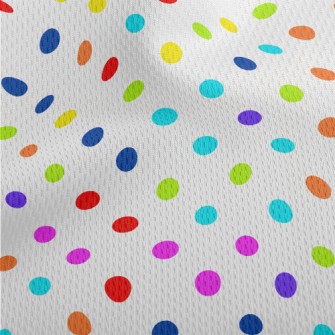 Brightly Colored Dots Athletic Mesh Flat Back