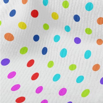 Brightly Colored Dots Terry