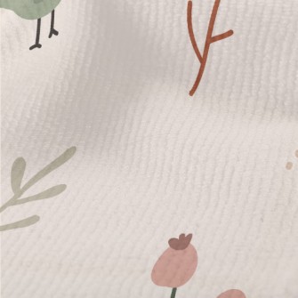 Simple Hand Drawn Birds And Fl Terry