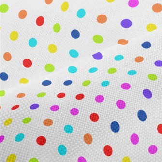 Brightly Colored Dots Performance Linen