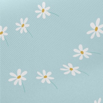 Cute Little White Flowers Twill