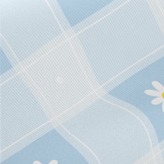 Beautiful Water Blue Flower Pl Twill