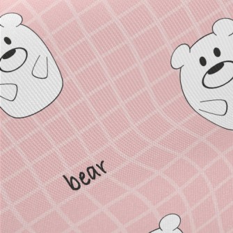 Pink And Cute White Bear And P Twill