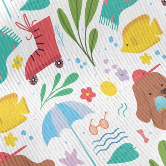 Dog Holding Ice Cream Standard Corduroy